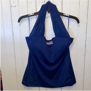 NFL Indianapolis Colts Halter Top Blue Size M